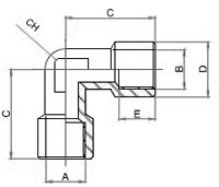 PLFF,Brass air fitting, Air connector, Brass fitting, air fitting